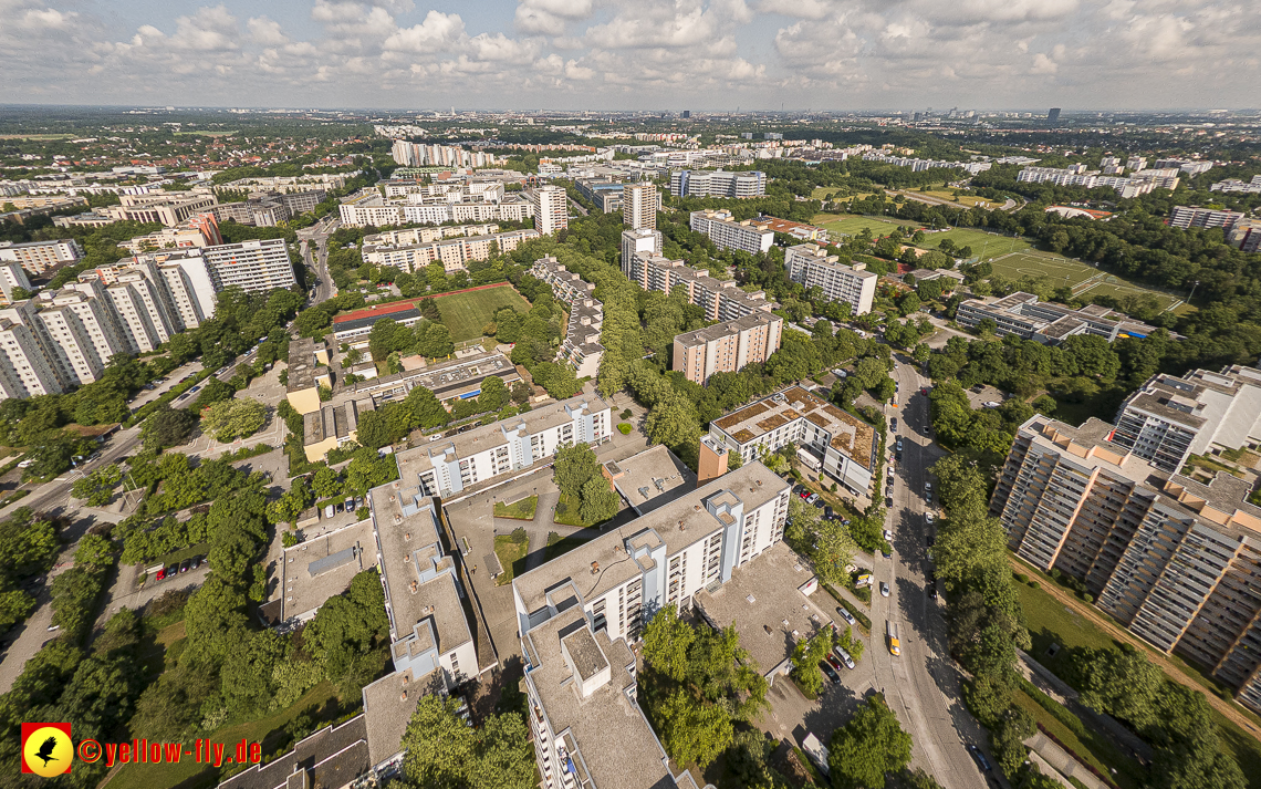 07.06.2023 - Annette-Kolb-Anger, Perlach Stift und Aufstockung in der Kafkastraße in Neuperlach